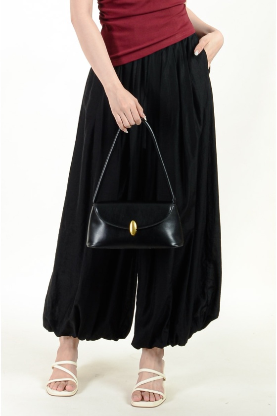 Jewel Bubble Long Pants - Black